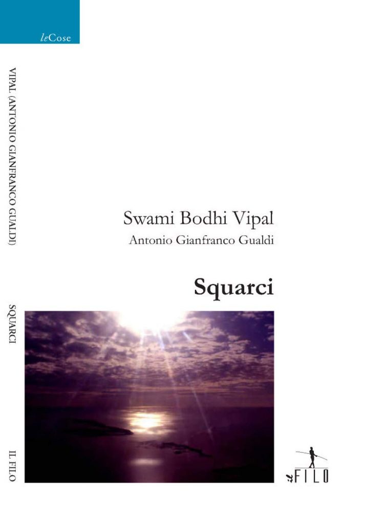 Sole che squarcia le nuvole copertina del libro di poesie di Vipal